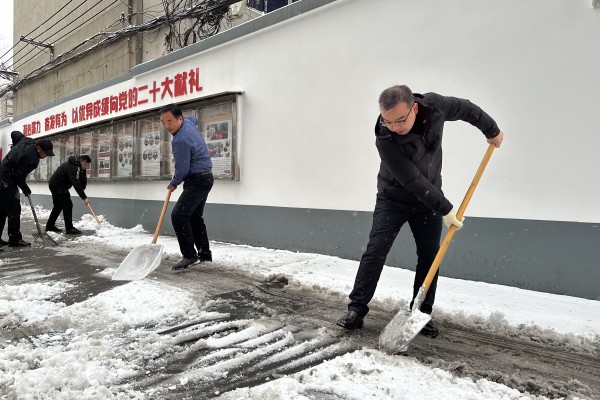 公司開展掃雪除冰活動(dòng)助力創(chuàng)建文...